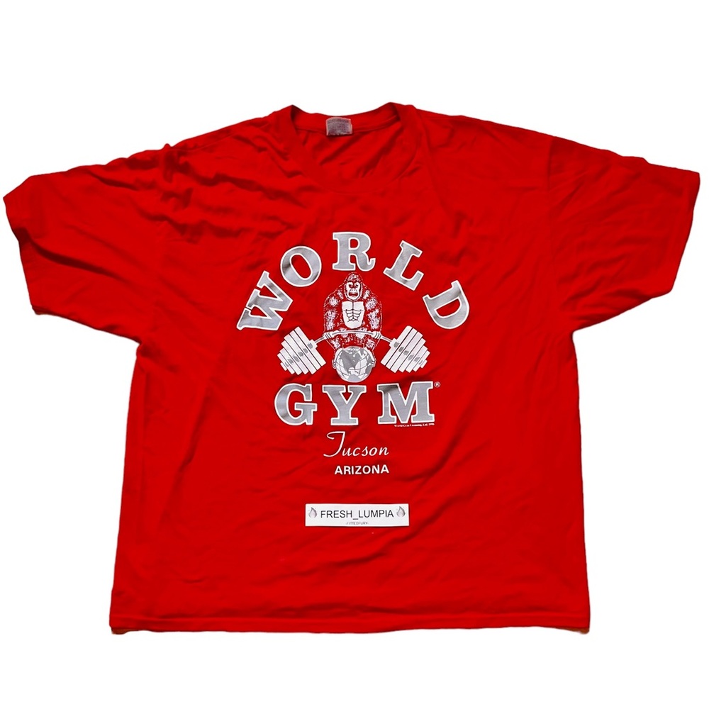 🔥RARE🔥 XL WORLD GYM VINTAGE SHIRT NOT POWERHOUSE GOLDS DARC SPORT
